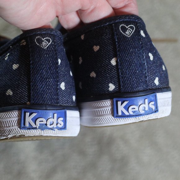 Keds X Taylor Swift Size 6 Denim canvas sneaker with leather laces - Picture 6 of 6